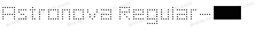 Astronova Regular字体转换